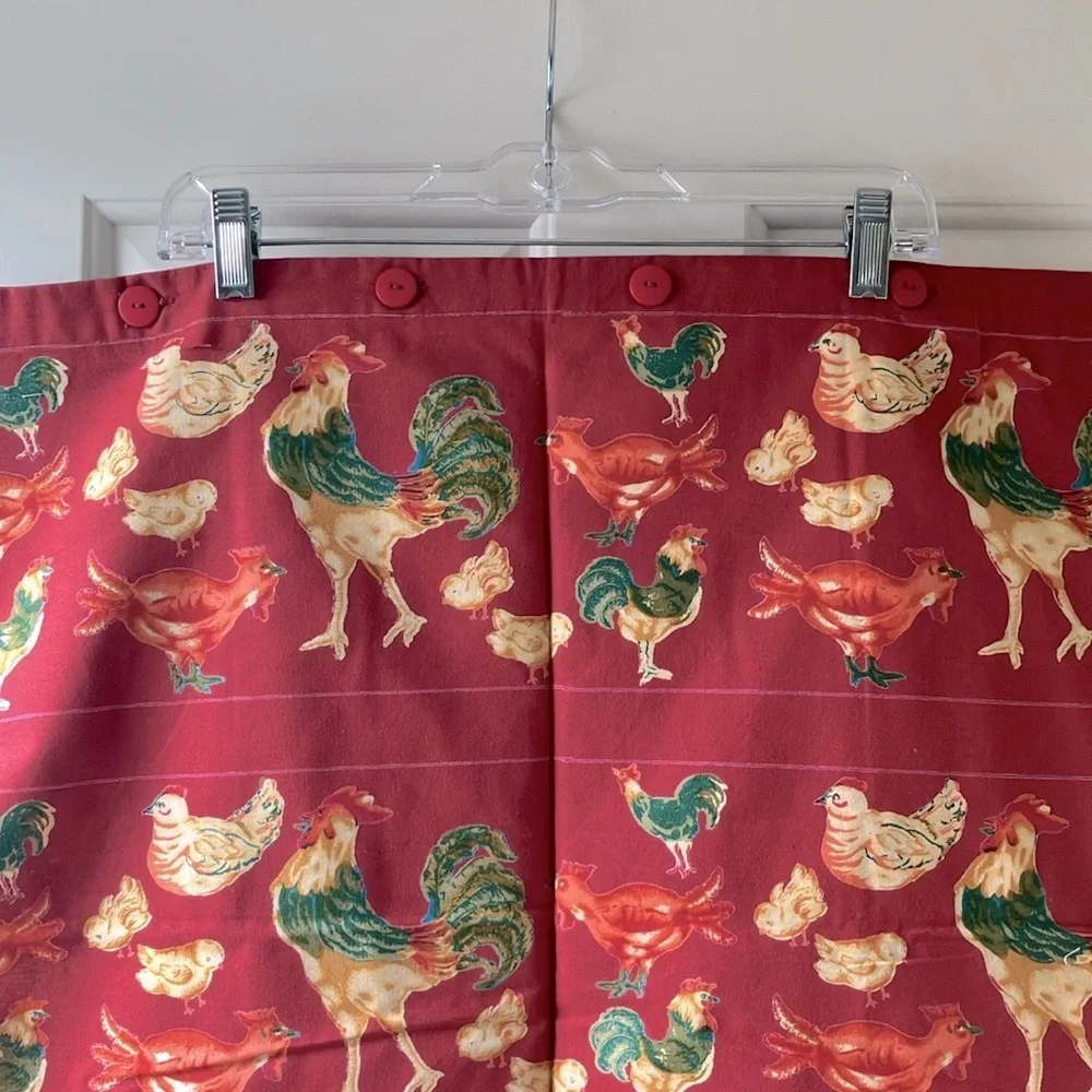 April Cornell Country Chicken-Rooster Pillow Cushion Cover NWT